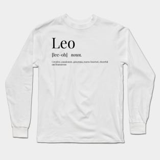 Leo Definition Long Sleeve T-Shirt